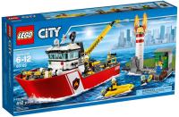 LEGO CITY 60109 пожарная лодка лодка охранник строительные блоки