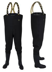 Брюки Waders SB01 черные рыболовные PROS 45