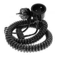 Одиночный спиральный удлинитель с заземлением 4 м