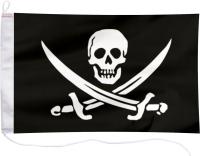 Flaga Piracka Bandera jachtowa Pirat szable 65x40