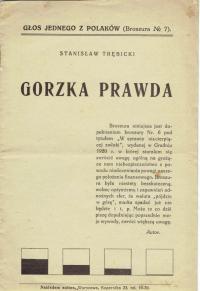 TRĘBICKI GORZKA PRAWDA / 1922