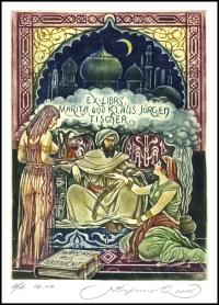 Kirnitskiy 2005 Exlibris C4 Baśnie 1001 Nocy 118