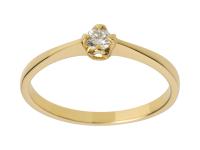 ЗОЛОТОЕ ОБРУЧАЛЬНОЕ КОЛЬЦО БРИЛЛИАНТ 0.10 ct