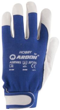 Рабочие защитные перчатки из козьей кожи Hobby r10