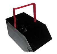 Węglarka malowana proszkowo 22x22x42 czarno/czerw