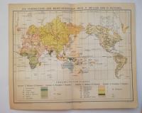 mapa Die Verbreitung der Menschenrassen Rasy 1885