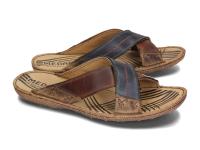 Klapki męskie Medard skórzane oddychające wielokolorowe