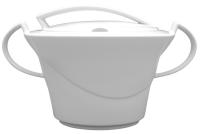 LUBIANA MOVING ВАЗА С КРЫШКОЙ 2,5 ЛИТРА БЕЛАЯ СОВРЕМЕННАЯ НЕОКРАШЕННАЯ