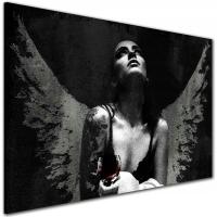 Современная картина на холсте для гостиной на стену ангел женщина 120X80