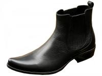 KOWBOJKI MĘSKIE SKÓRA CAŁOROCZNE CZOPER WYSOKIE PODBICIE WYGODNE czw