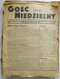 Gość niedzielny tygodnik nr 2,4-43/1945 r. - 24h