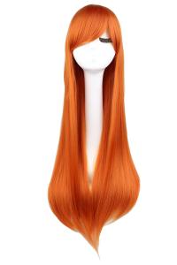 Женский парик длинный рыжий 100 см косплей аниме манга длинные прямые волосы