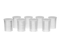 КОЛПАКИ НА МОНЕТЫ 20 ЗЛОТЫХ 38,61 ММ 8 ШТУК В ТЮБИКАХ