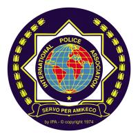 IPA ПОЛИЦИЯ НАКЛЕЙКА АВТОМОБИЛЬНАЯ диаметр 8 см внутр