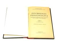 Henryk Rowid PSYCHOLOGIA PEDAGOGICZNA [1]: Podręcznik dla młodzieży [1937]