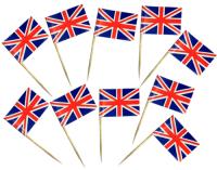 Flaga WIELKA BRYTANIA Pikery Szpilki 20 szt Flagi ANGLIA Wykałaczki