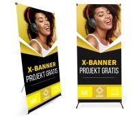 X-BANNER Pajaczek Blockout PROJEKT z nadrukiem 80x180cm