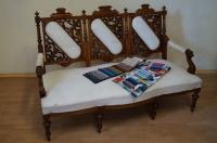 ДИВАН ЭКЛЕКТИКА В ОРЕХЕ 1860-1880 ГГ. ПОЛЬША