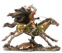 ВИКИНГ НА ЛОШАДИ В ГАЛОП фигурка ** VERONESE