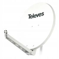 Antena Satelitarna TELEVES QSD 85cm Aluminiowa Czasza Satelita SAT AL Biała