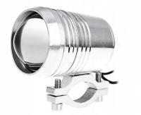 LAMPA MOTOCYKLOWA ROBOCZA HALOGEN SZPERACZ MOTOCYKL QUAD U2 LED SREBRNA