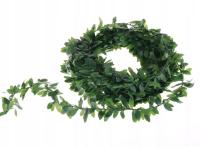 Girlanda z liści bukszpanu Bukszpan 7m do stroika liście zielone KOMUNIA