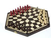 ДЕРЕВЯННЫЕ ШАХМАТЫ 3 ЧЕЛОВЕКА ABINO