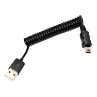 USB кабель - мини USB пружинная спираль 10-100 см