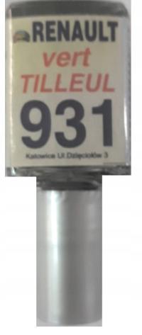 Zaprawka lakier do rys 10ml RENAULT DACIA 931 ZIELONA TILLEUL