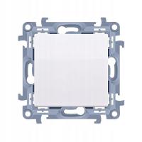 Simon 10 Łącznik jednobiegunowy 10AX IP20, szybkozłącza, biały CW1C.01/11