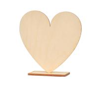 Сердце сердца на фанерной подставке для декупажа 10 см