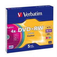 Płyta DVD Verbatim DVD+RW 4,7 GB 5 szt.