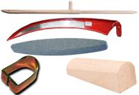 ZESTAW KOSA RĘCZNA KOSISKO KLIN PIERŚCIEŃ OSEŁKA OWALNA 80CM KOSZENIE TRAWY