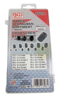 Zestaw śrub wpustowych 160 szt. BGS 14135