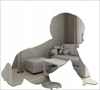 Декоративное акриловое Детское зеркало / 500x435 мм | безопасное