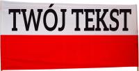 Польский флаг болельщика с надписью 150X90 печать