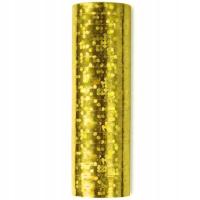 Serpentyna holograficzna PartyDeco 3,8 m złota 1 sztuka