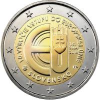 2 euro Słowacja 10 lat w UE 2014