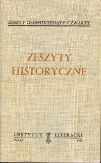 Zeszyty historyczne Zeszyt 84 Instytut Literacki