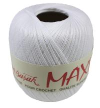 Шнурок MAXI 100% хлопок 100 г / 565 м-белый