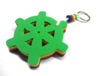 Плавающий брелок рулевое колесо-для ключей для яхты