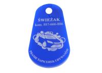 numerki do szatni breloki plexi 10 SZTUK