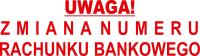 PIECZĄTKA samokopiująca - ZMIANA NUMERU RACHUNKU BANKOWEGO czerwony tusz
