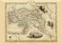 Турция Анатолия Азия карта иллюстрированная 1851 г.