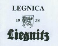 LIEGNITZ LEGNICA 1938 ПЛАН 1:12 500 УЛИЦЫ ОБЪЕКТЫ