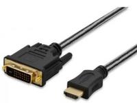 Kabel HDMI do DVI 1080p 5m HQ Oplot sznur Szczecin