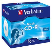 CD-R Verbatim Pro Audio 80 минут 10шт Wawa