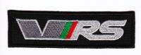 VAR наклейка SKODA VRS 10x3 см серый