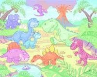 фото обои динозавры динозавр ребенок 305x244cm