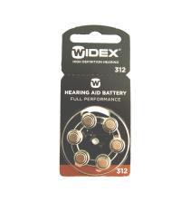 Батареи WIDEX для слуховых аппаратов 312 60 шт.